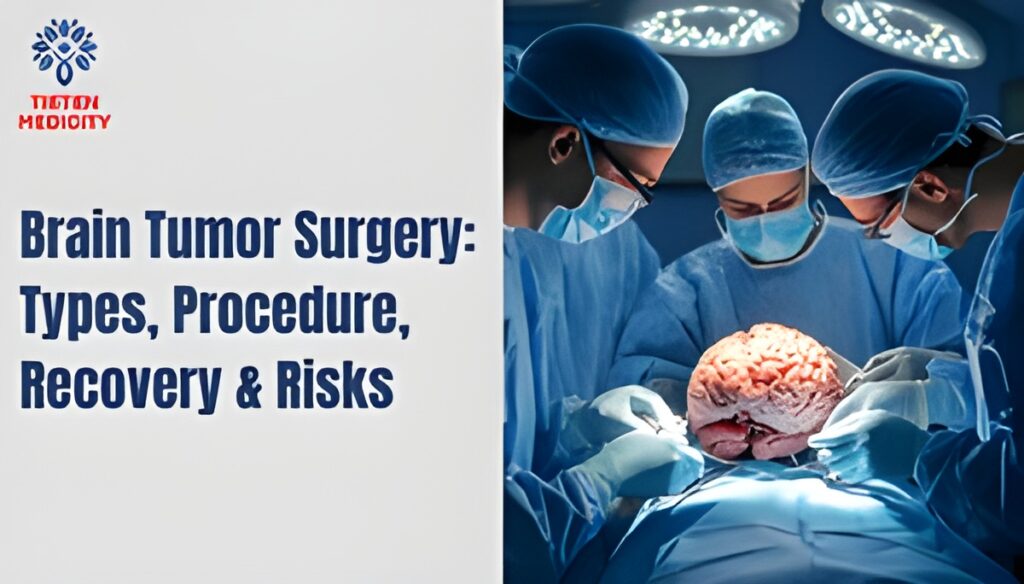 Brain tumor surgery information banner - Types, procedure, recovery and risks at Tieten Medicity Hospital